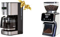 Koolatron Kenmore Aroma Control 12 Cup Programmable Coffee Maker Black and Stainless Steel Drip Coffee Machine &amp Kenmore Conical Burr Grinder