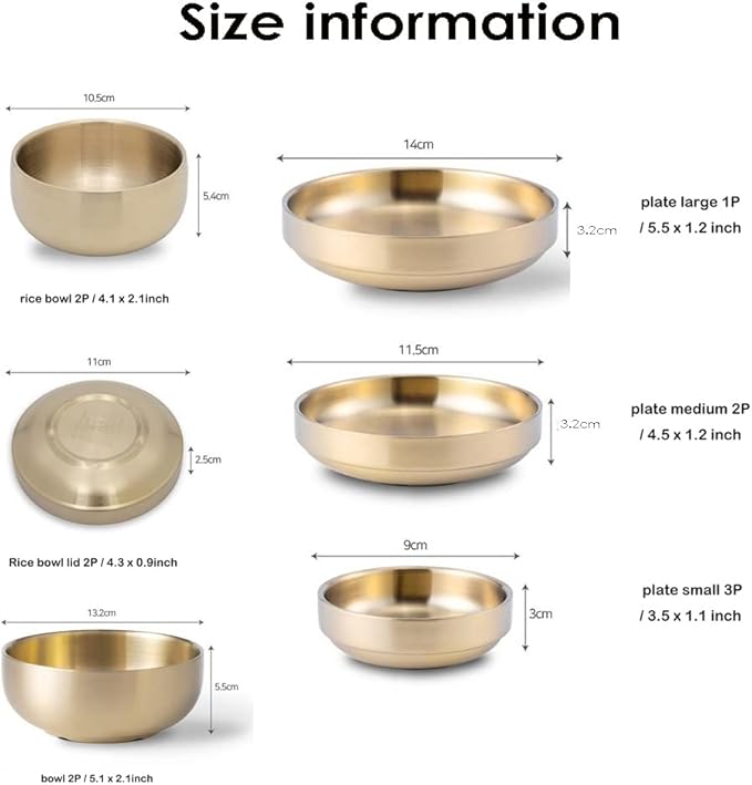 Korean style Titanium lightweight easy to care for Luxury Tableware Set for 2 people-12PCS