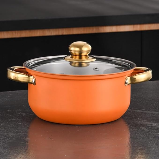 Stainless Steel Flat Bottomed Pan Non Stick Frying Set Soup Pot 12 Piece Household