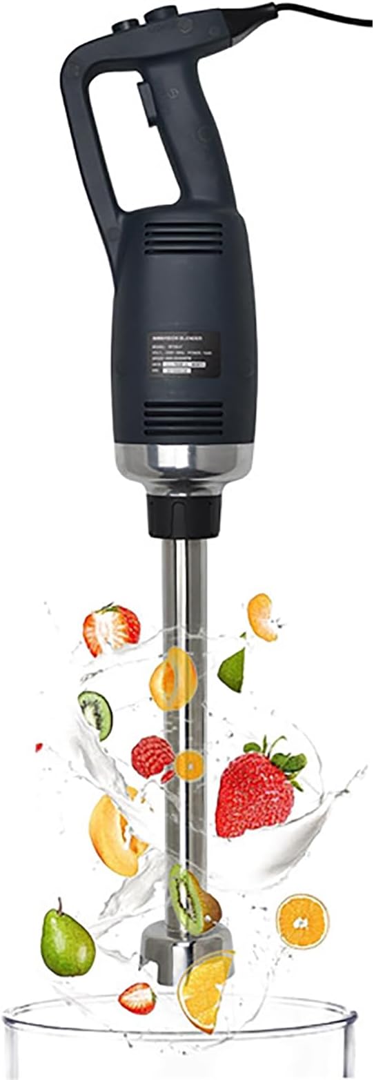 500W Powerful Hand Blender Adjustable 4000-16000RPM Electric Stick Blender Splash-Proof 304 Stainless Steel for Smoothies Soups and Vegetables