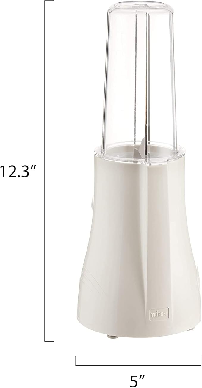Tribest PB-150 Personal Blender for Shakes and Smoothies with Portable Blender Cups White Large