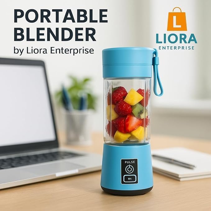 Portable Juicer Blender with 6 Blades 38oml