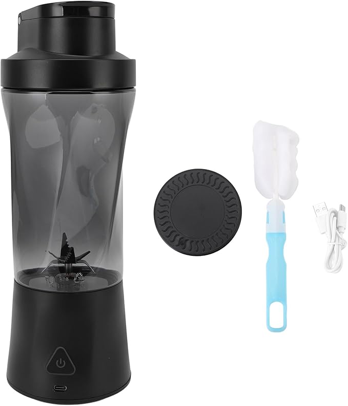 Portable Blender Personal Blender for Shakes and Smoothies 6000mAh USB Rechargeable 6 Blades Self Cleaning Portable Juicer with Lid