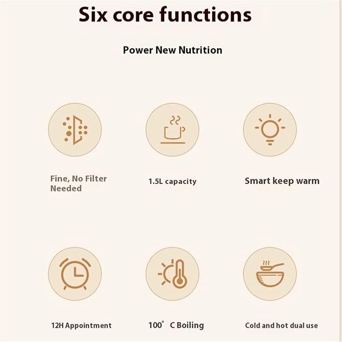 8 in 1 Nut Milk Maker Machine Multifunctional Machine for Making Nut Milk Automatic Nut Milk Blender with Easy Clean Stainless Steel Design for Homemade Almond Milk Soy Milk Oatmeal(2pcs)