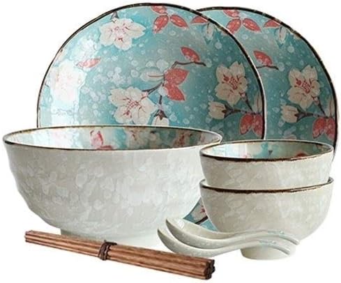 Porcelain Dinnerware Sets Plates and Bowls Sets Durable Kitchen Dinnerware Set Dinner Salad Appitizer Dessert Plate Bowls Gift Idea for Any Occasion