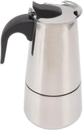 Atyhao Electric Coffe MakerElectric Coffeemaker Pots Food Grade Stainless Steel Pot for Home and Outdoor Camping (300ml)