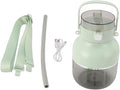Portable Electric Blender Personal Juicer 500ml with Shoulder Strap USB C Charging for Fitness Mom Travel Lightweight 16x21cm- Green