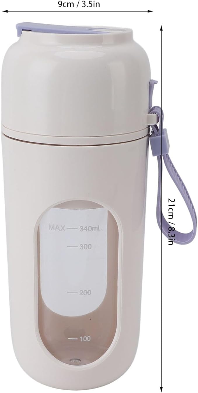 Portable Blender USB Rechargeable Size Individual Blende for Juice Smoothies High Speed Blender with 12 Steel Blades - Protein Shake Blender for Home Sports Outdoors