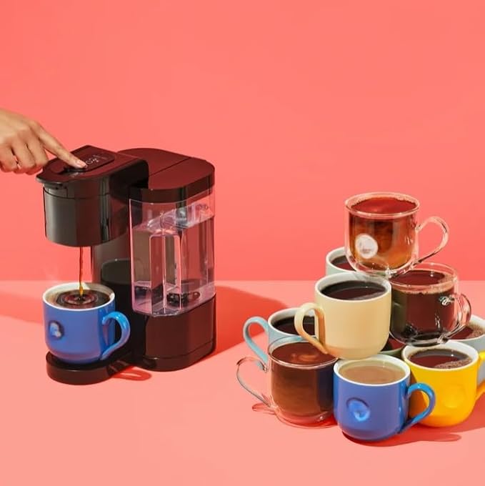 KeurigK K Express Essentials Single Serve K Cup Pod Coffee Maker 3 cup sizes (6 8 and 10oz) Fast Fresh Brew 30oz Removable Water Reservoir (Black)