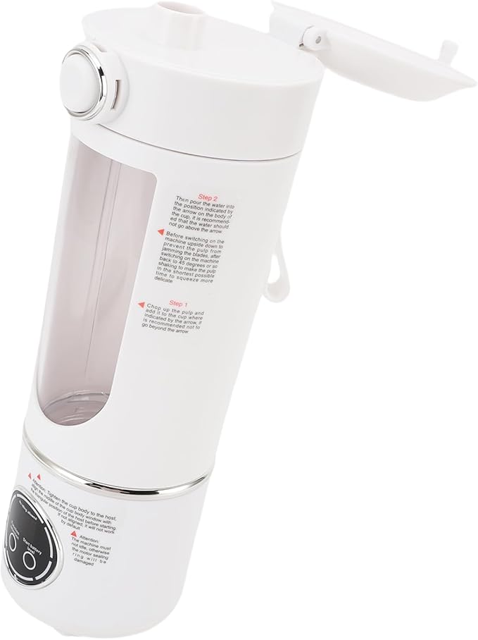 Portable Blender Magnetic Induction Blender Compact with 1500mAh Battery Dishwasher Safe Design Ideal for Shakes Juices Smoothies &amp Home Office Gym Travel (White)