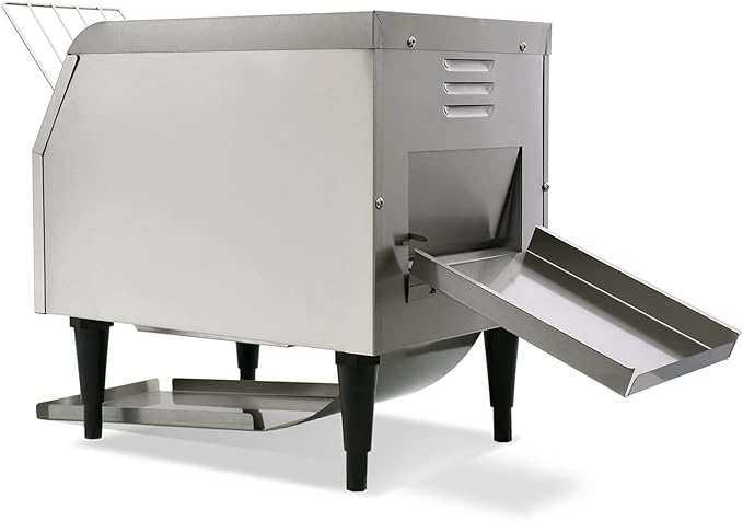 Commercial Toaster Conveyor 150slices/HourStainless Steel Conveyor Toaster for Bun Bagel Bread Heavy Duty with 7 Speed Control/3 Toaster Mode Speed Control/3 Toaster Mode