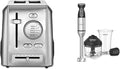 Cuisinart CPT-620 2-Slice Custom Select Toaster Stainless Steel &amp CSB-179 Smart Stick Variable Speed Hand Blender Stainless Steel