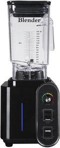 Smoothie Blender2200W Multifunction Commercial Quiet Blender with Tea cup/milk cover cup/smoothie cup1.5LProfessional Countertop BlenderHousehold Quiet Blenderfor Puree Crush Ice Smoothies(Black
