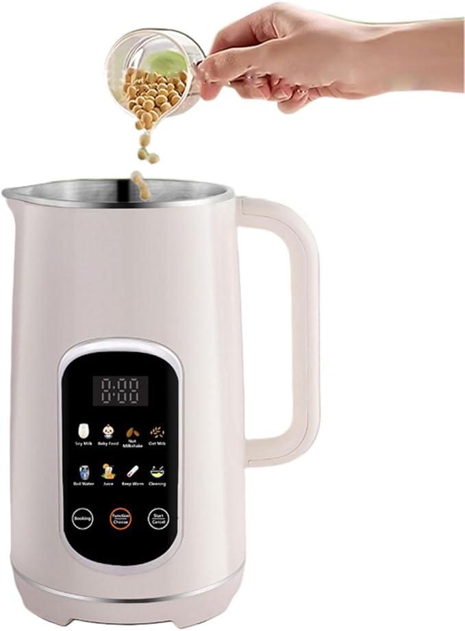 Diydeg 8 in 1 Nut Milk Maker Machine 12L Automatic Soy Milk Maker Countertop Blender with Stainless Steel Blades and Self Clean for Homemade Almond Oat Coconut and Juice (US Plug 110V)