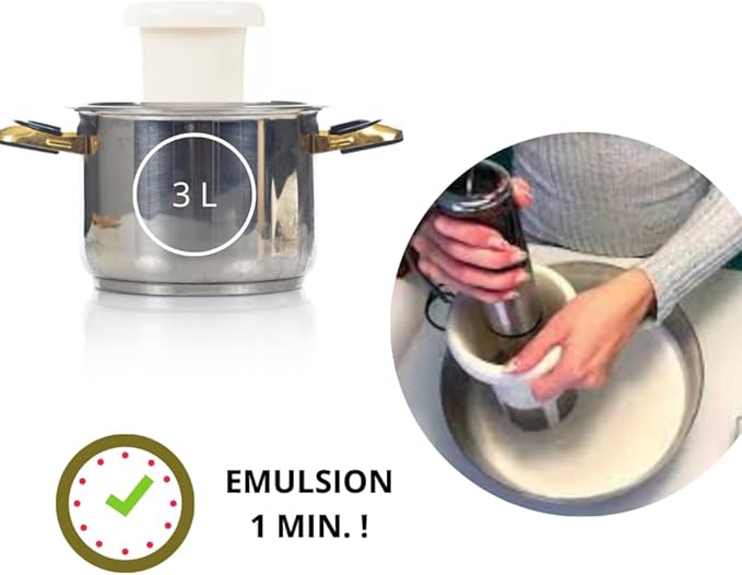 Vegan Milker Soul. Kitchen Tool to make plant milks from any nut grain or seed. Wooden mortar. Milk Maker with Free Recipe E-Book (Soul)