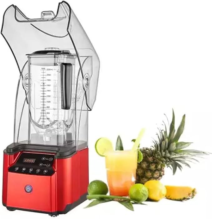 Blender Smoothie Maker with Sound Enclosure Commercial Fruit Juice Smoothie Maker Professional Countertop Blender Silent Broken Wall Cooking Machine for Smoothie Fruits B