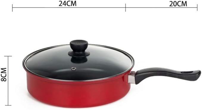 3Pcs Kitchen Nonstick Cookware Sets Pots and Pans Cooking Set with Saucepans Frying Pans Oven Pot with Lids for Soup Pasta Stockpot