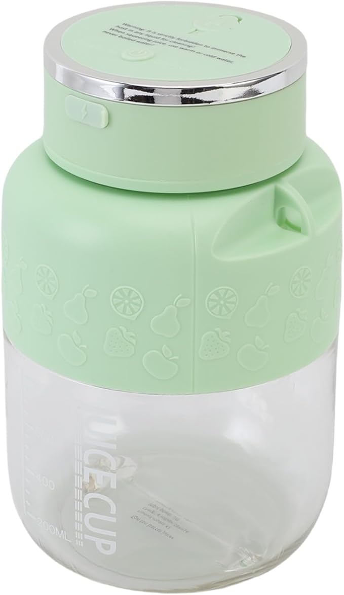 Focket Portable Blender 800ml USB Rechargeable Personal Juicer Mini Travel Blender with Detachable Design for Office Gym Home Travel (Green)