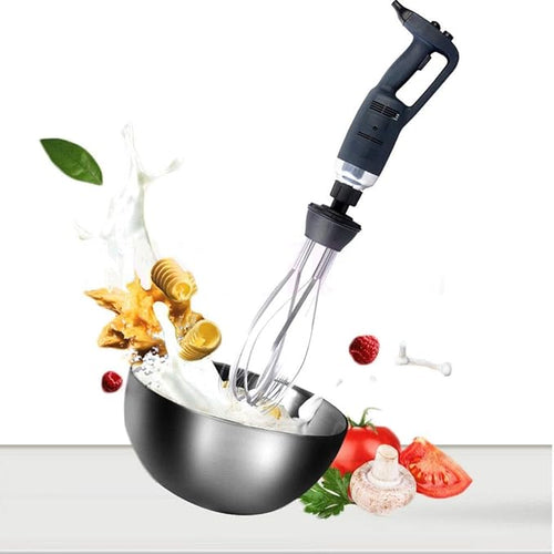 10-in Immersion Whisk Electric handheld blender Milk Frother 500W With Adjustable Variable Speed Detachable Stainless Steel Food Grade Whipping Paddle for Commercial Restaurant/Home Kitchen