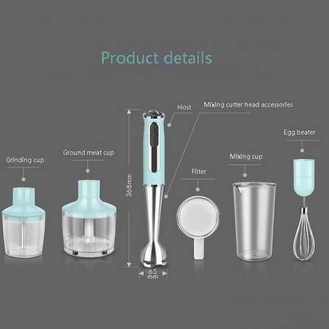 House Kitchen Immersion Hand Blender 8 Speed Stick Mixer with Stainless Steel Shaft &amp Blade 600 Watts Easily Food Mixes Sauces Purees Soups Smoothies and Dips