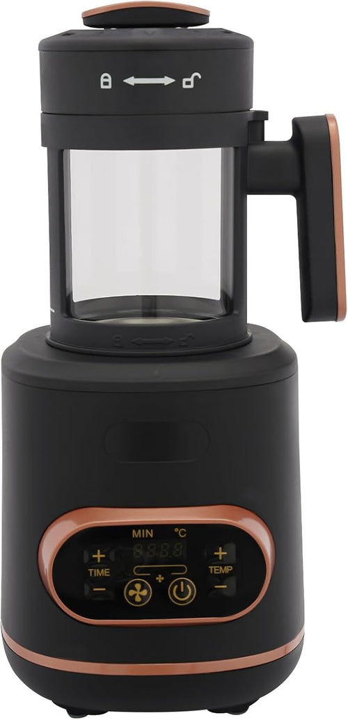 100g Coffee Roaster Machine for Home Use 1500W Electric Coffee Bean Roaster Machine with Adjustable Temp/Time/Fan Digital Controls