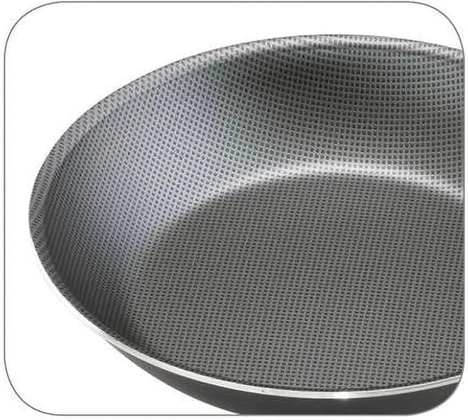 10-Piece Non-Stick Cookware Set with Non-Scald Handles and Tempered Glass Lids for Gas Electric and Ceramic Glass Cooktops Gray