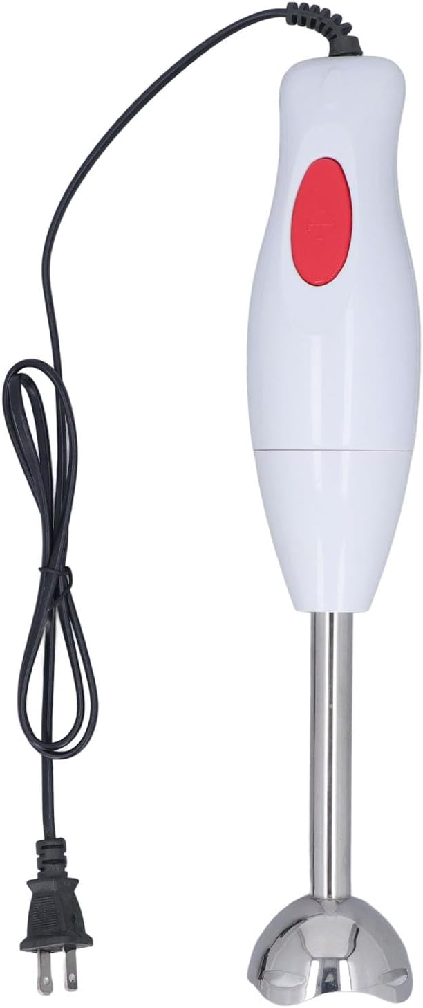 Handheld Blender Powerful Stick Mixer with Easy to Remove Cutter Head for Soup Smoothie Puree Baby Food Meat Grinding Seasoning Stirring ABS and Stainless Steel