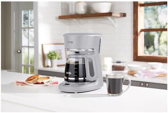 Mr. Coffee 12 Cups Gray Coffee Maker