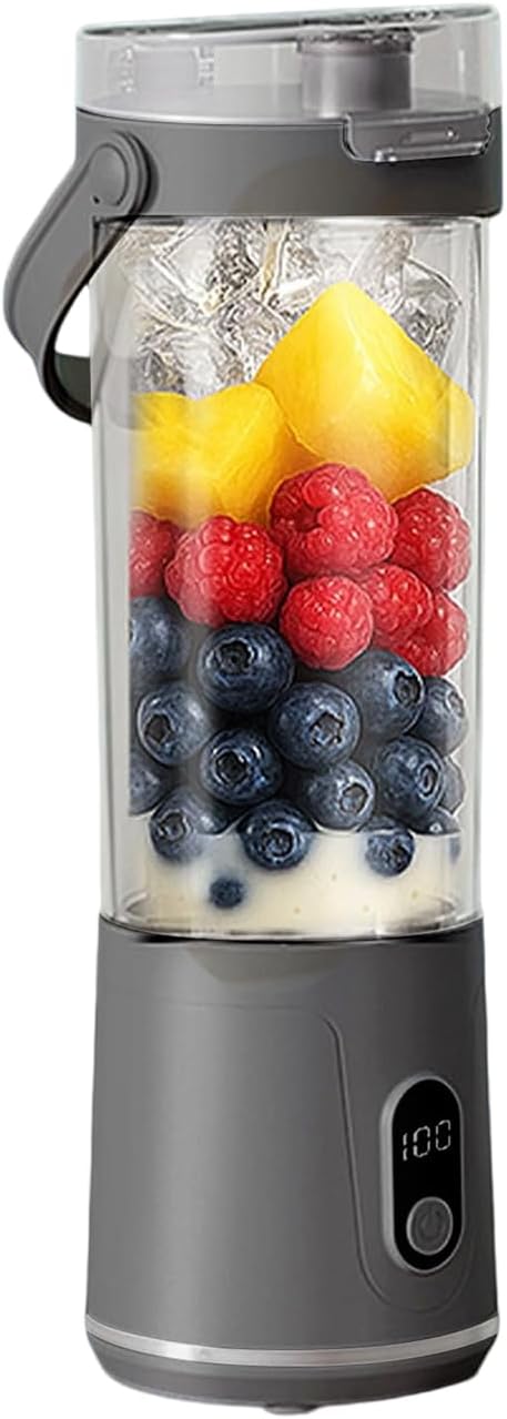 Portable 50W 600ml Fast Speed Countertop Blending Machine for Shakes Home Juicer Electric Juicer Rechargeable Blender