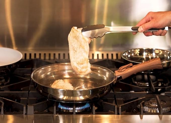 Ergo Chef Pro Series 8pc Smart Pan Set Removable Handles space-saving for kitchens RVs &amp Camping Compatible with electric gas &amp induction stoves stainless steel pans &amp ceramic PTFE &