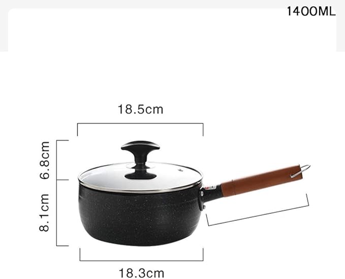 Ceramic Cookware Set New Technology Double Nonstick Coating Kitchen Pots and Pan Set (Size : S) (S)