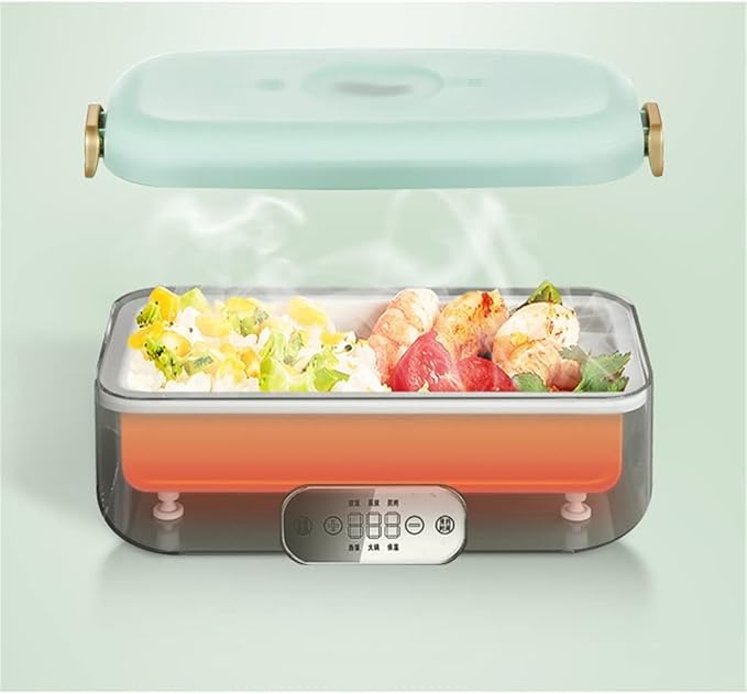 500W Rice Cooker Portable Cooking Pot Insulation Food Preserver Mini Frying Pan