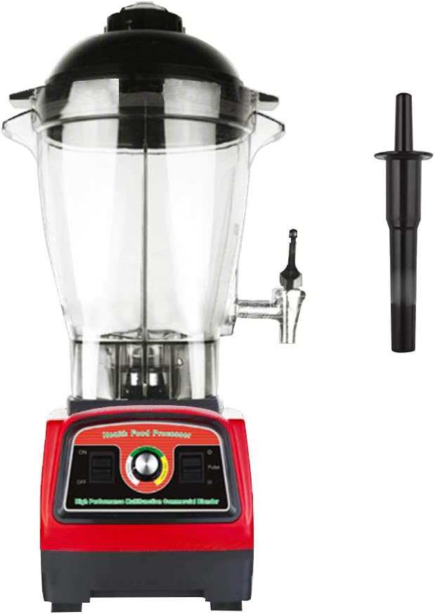 Huanyu 2800W Multifuncional Blender 6L Large Capacity Juicer Multi Mixer Smoothie Maker Soy Milk Baby Food Electric with Radial Cooling Fan&ampThermal Protection System Commercial (110-120V Red)