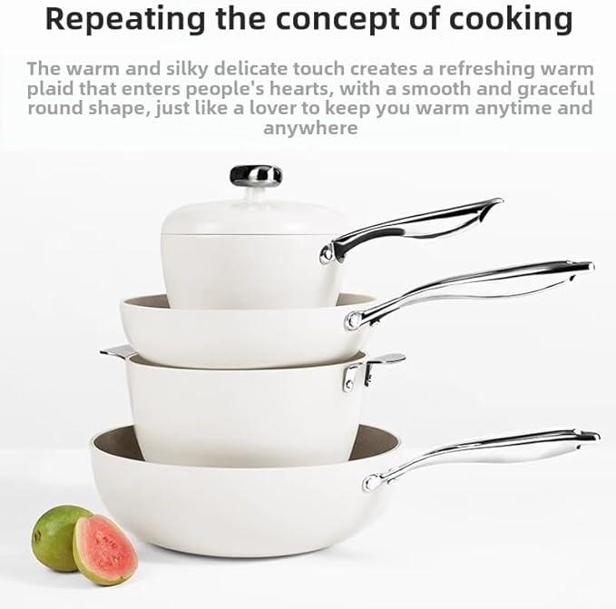 Full Set of Home Kitchen Non-stick Frying Pan Frying Cookware Set