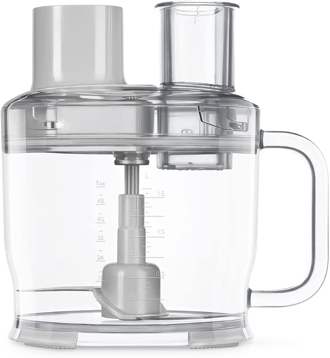 SMEG Hand Blender &amp Food Processor Bundle – HBF03 with HBFP11 Attachment – Retro Style 350W Motor Variable Speed Tritan™ Renew Bowl 5-in-1 Functionality Pastel Blue