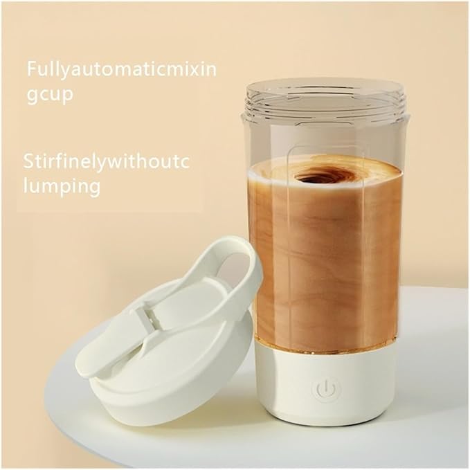 Electric Fitness Protein Powder Mixing Cup(-white)