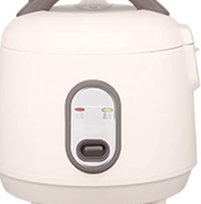 Small Rice Cooker Multifunctional Nonstick Portable Rice Cooker for Kitchen (White)