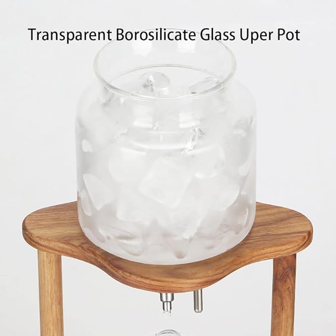 Ice Brew Coffee Maker Drip Ice Coffee Maker Ice Drip Cup Cold Brew Coffee Drip Maker 600ml for Home Office Cafe