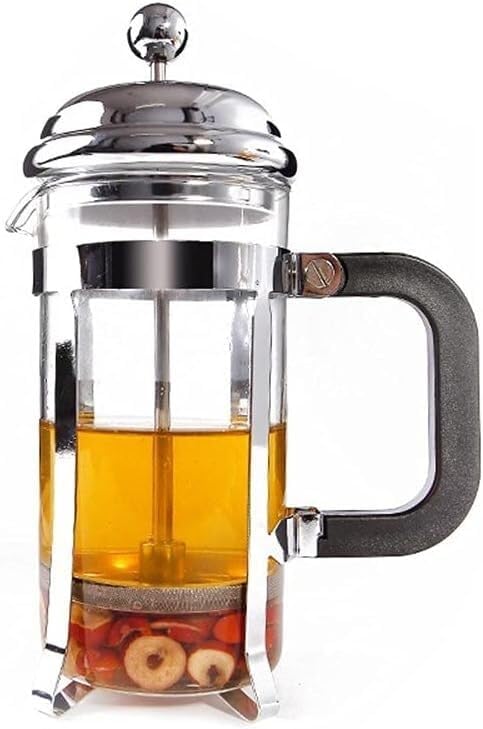Press Coffee Maker Coffee Press CaffettiereCoffee MakerFrench Press Coffee Maker French Press Pot Easy to Clean French Press Filters Stainless Steel Double Wall Heat Resistant Glass No Residue Ea