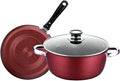 Pots and Pans Set 2pcs Cookware Set Soup Pot With Lid Frying Pan Wrought Iron Non-Stick Cooking Pot Set Kitchen Kitchen Cooking Set