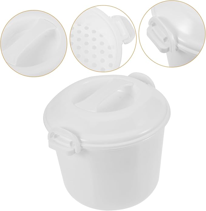 LIFKOME Microwave Rice Cooker Reusable Steam Cooking Rice Containers Easy to Use