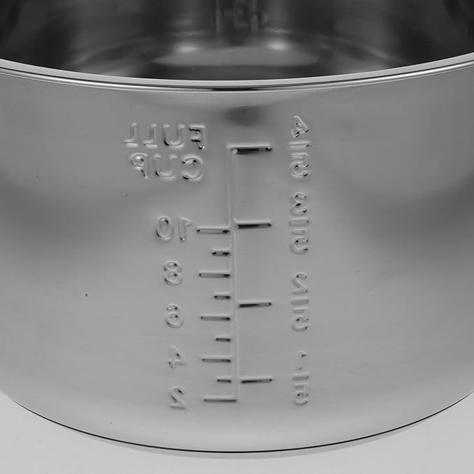 Lurrose Rice Cooker Liner Stainless Rice Cooker Replace Inner Pressure Cooker Liner Cooking Pot Inner for Kitchen 5L