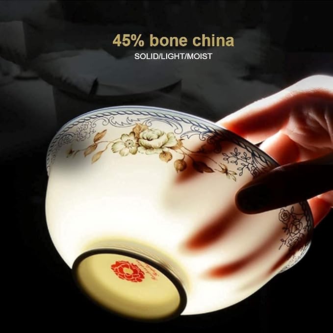 Elegant Dinnerware Set Dinner Plates Bowls Set Dinnerware Sets Porcelain Bone China Dish Sets Bowls/Dessert Plates/Dinner Plates/Pot/Saucers Prime Service For 1060 Pcs
