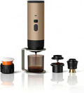 Portable coffee Maker15Bar USB-C Rechargeable Coffee Machine Electric Mini Coffee Maker for Camping Travel Car and Office (brown)