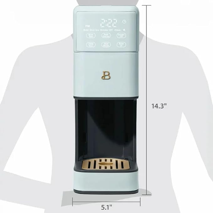 Single Serve Coffee Maker with Built-In Burr Grinder 6 Cup Sizes 3 Strengths and 64oz Reservoir for Custom Brewing (Hydrangea)
