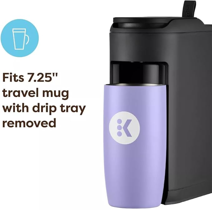 KeurigK K-Mini Mate Single-Serve KCup Pod Coffee Maker – Compact 4 Wide Brewer – 12oz Reservoir – Travel Mug Compatible – Modern Design – Electric – Ideal for Small Spaces (Black)