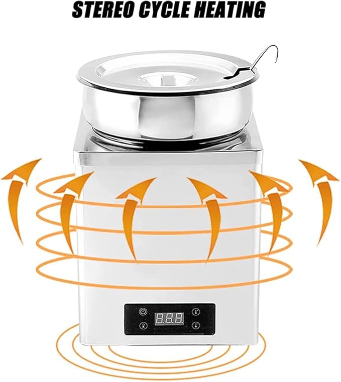 Sushi Rice Insulation Barrel Brown Sugar Pearl Insulation Pot Commercial Stainless Steel Electric Heating Electronic Warm Soup PotA