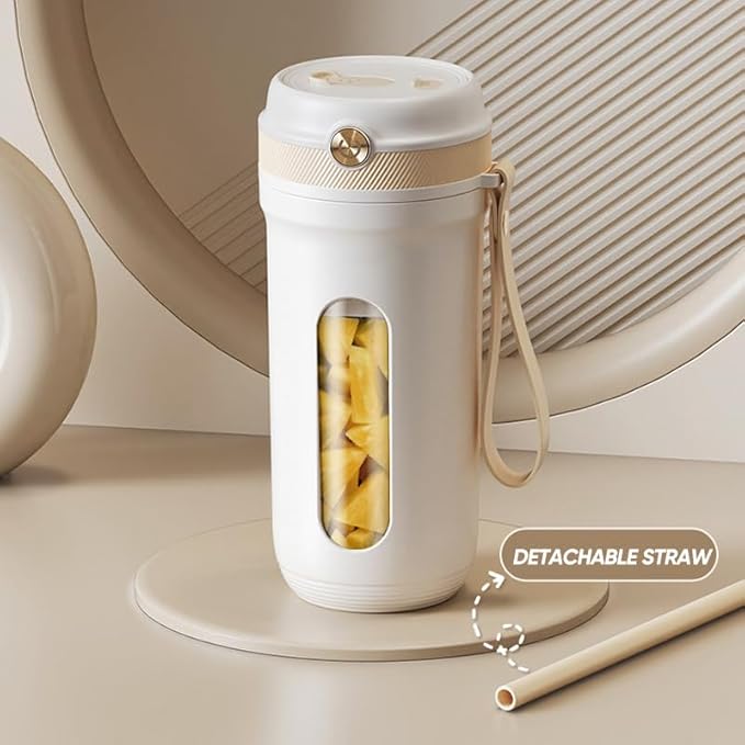 12.8 oz Personal Blender for Smoothies &amp Shakes USB Rechargeable Mini Blender with Travel Bottle Portable Mixer for Juice Protein Shakes – Ideal for Office Gym Travel (Z05)