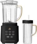 Power Exact Countertop Blender System 700W Motor 50oz Tritan Jar 20oz To-Go Cup 4 Presets 3 Speeds PrecisionSense Technology (Black)