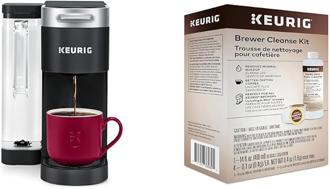 Keurig® K-Supreme Single Serve K-Cup Pod Coffee Maker &amp Brewer Cleanse Kit For Maintenance Includes Descaling Solution &amp Rinse Pods